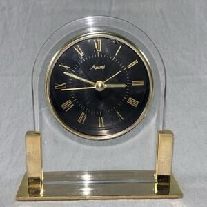 Avanti Brass Mantle/Desk Movement Clock